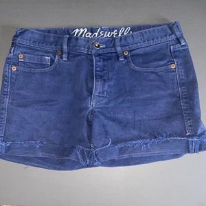 Madewell Midi Rise Denim Jean Shorts Women SZ 27